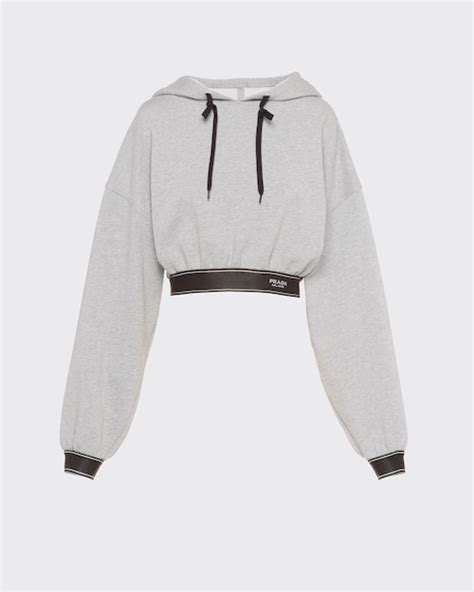 prada cropped hoodie.